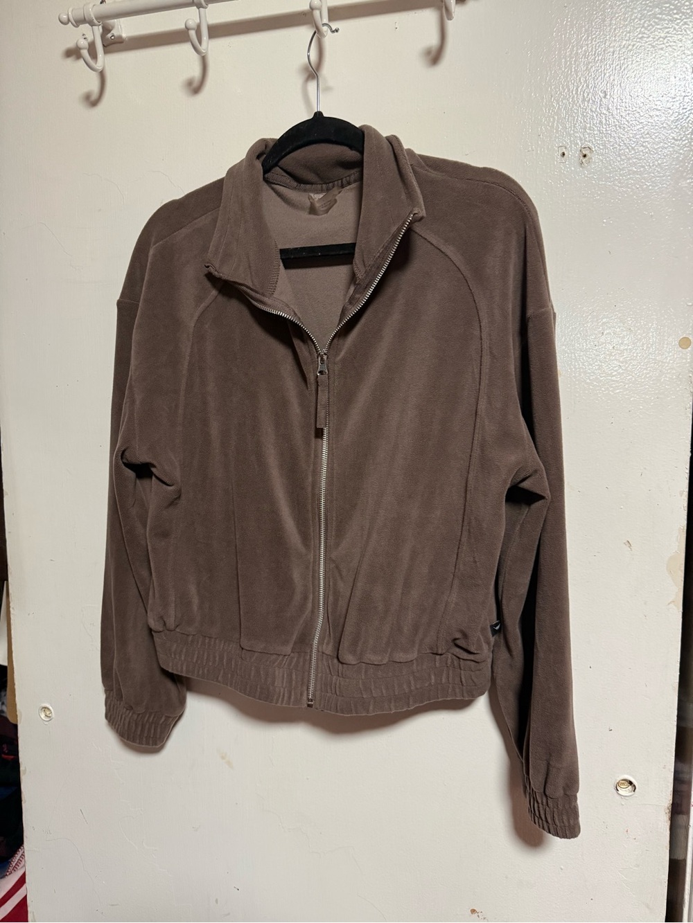 Jessica Simpson Brown Full-Zip Bomber Jacket
